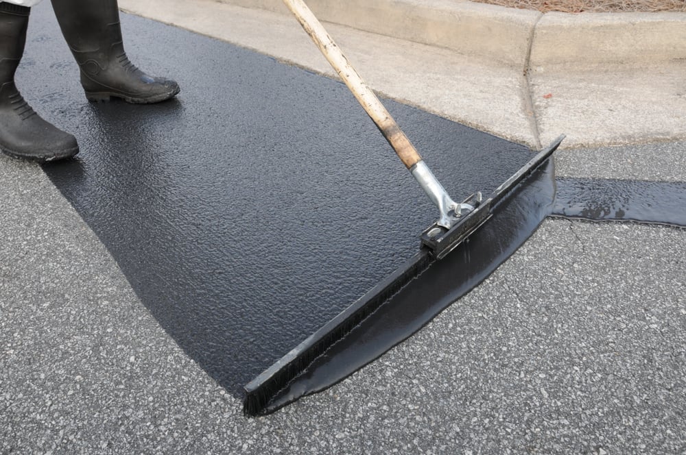 asphalt seal coat concrete striping maintenance