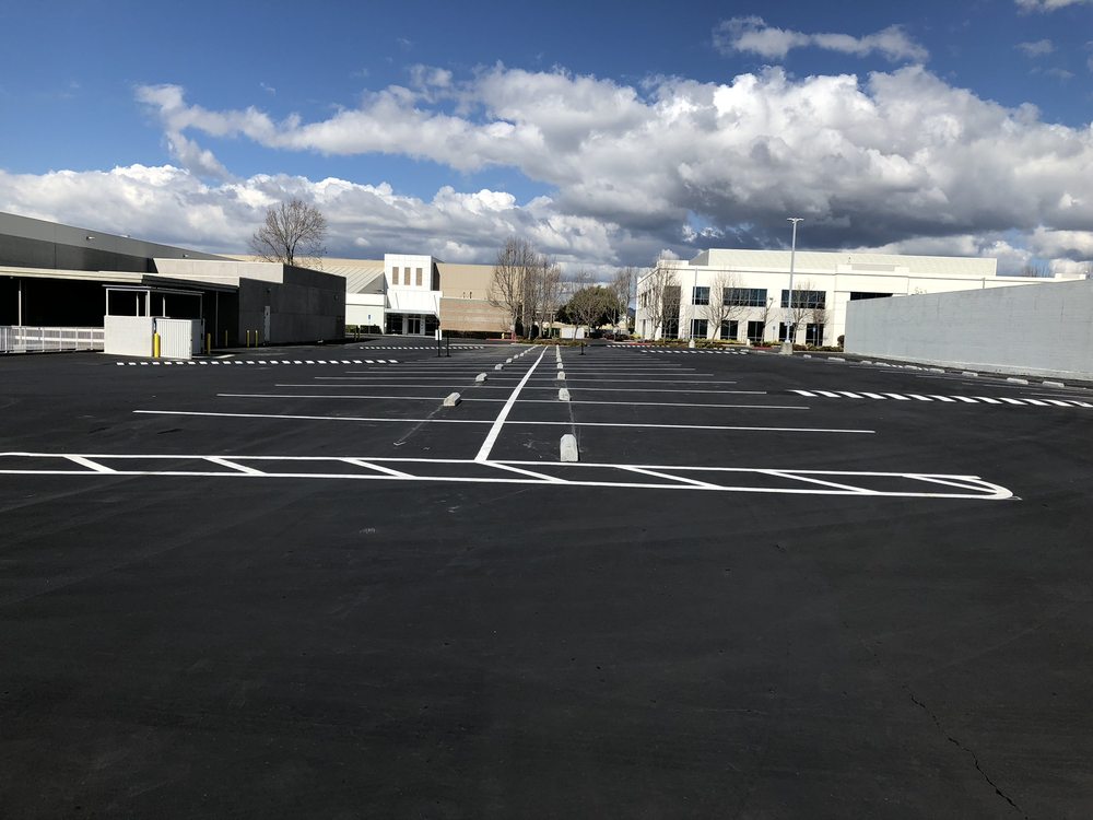 striping parking lot repair
