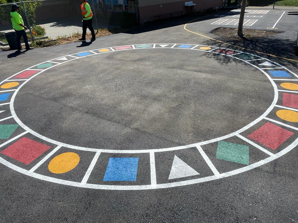 playground striping Cato's Paving Hayward, CA