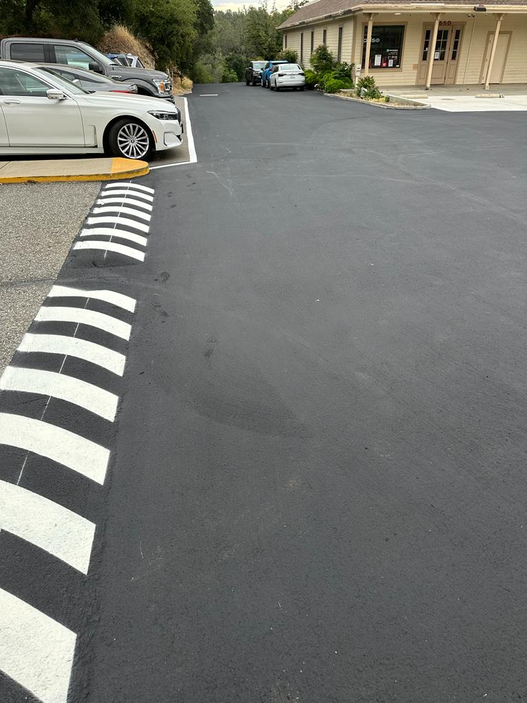 Sealcoating Pavement Repair Cato's Paving Hayward CA Concrete Steps Speedbump Striping