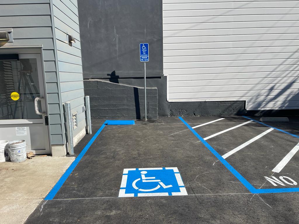 parking lot signs, ADA parking, Cato's Paving, Hayward CA