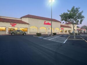 shopping center parking lot asphalt paving contractor