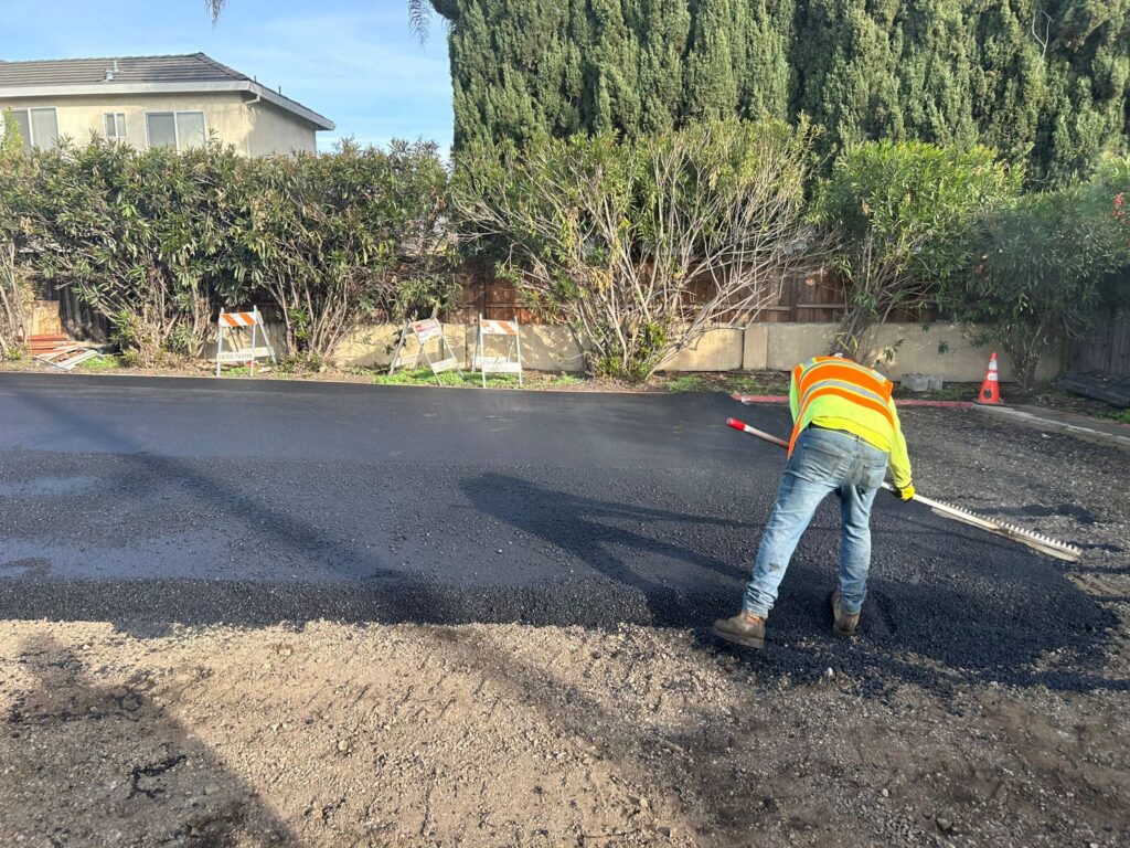 Asphalt full-depth parking lot replacement