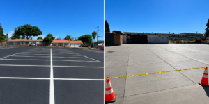 Asphalt vs Concrete Parking Lots